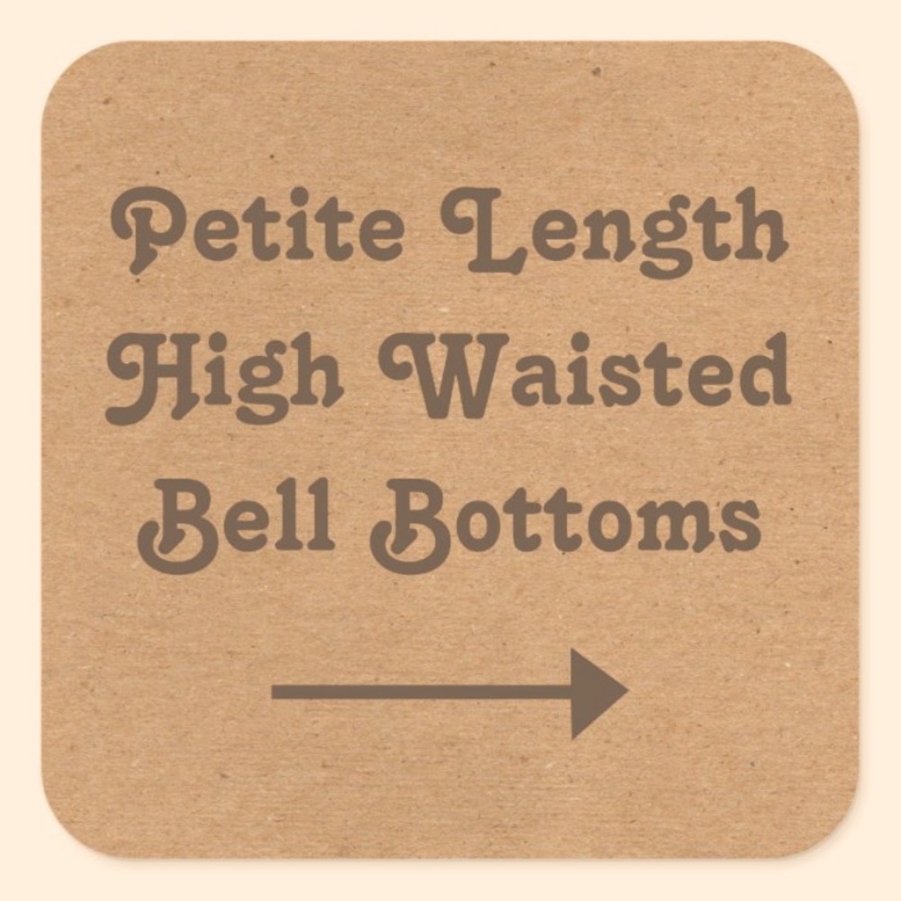 PETITE LENGTH HIGH WAISTED BELL BOTTOMS